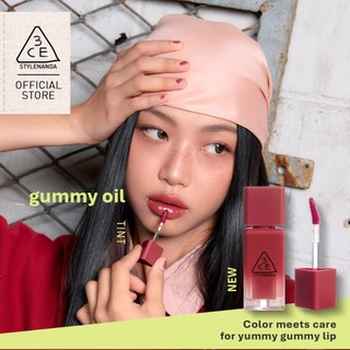 [HOT FROM SEOUL] 3CE Gummy Oil Tint - Non-Sticky Oil Shine Glow Hydrating & Weightless 4g Moisturizing Lip Oil Liptint Korean Make up Lip tint Liptin Lip Stain Lip Care