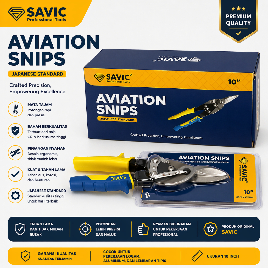 Galvalume กรรไกรเหล็ก Holo CR-V SAVIC 108.5 Aviation Snips