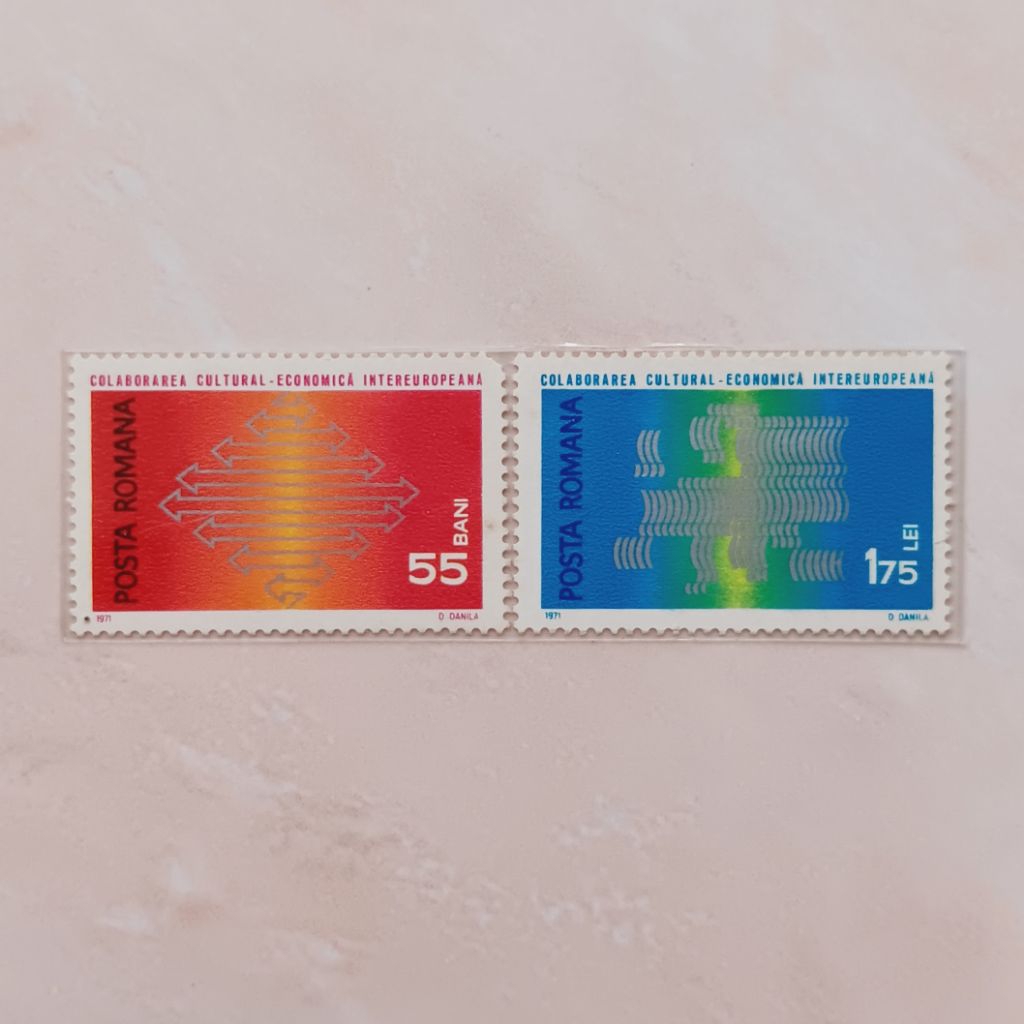 (AG) Rumania 1971 InterEutura 1971 ครบชุด 2 มิ้นท์
