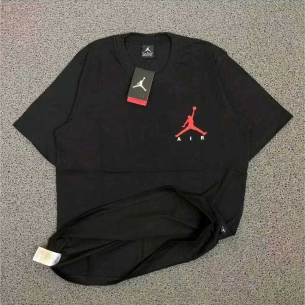 เสื้อยืด TEE LONG SLEEVE 41R J0RD4N WHTE และชุดสีดํา / ผู้ชายผู้หญิง / COMBED 30S /