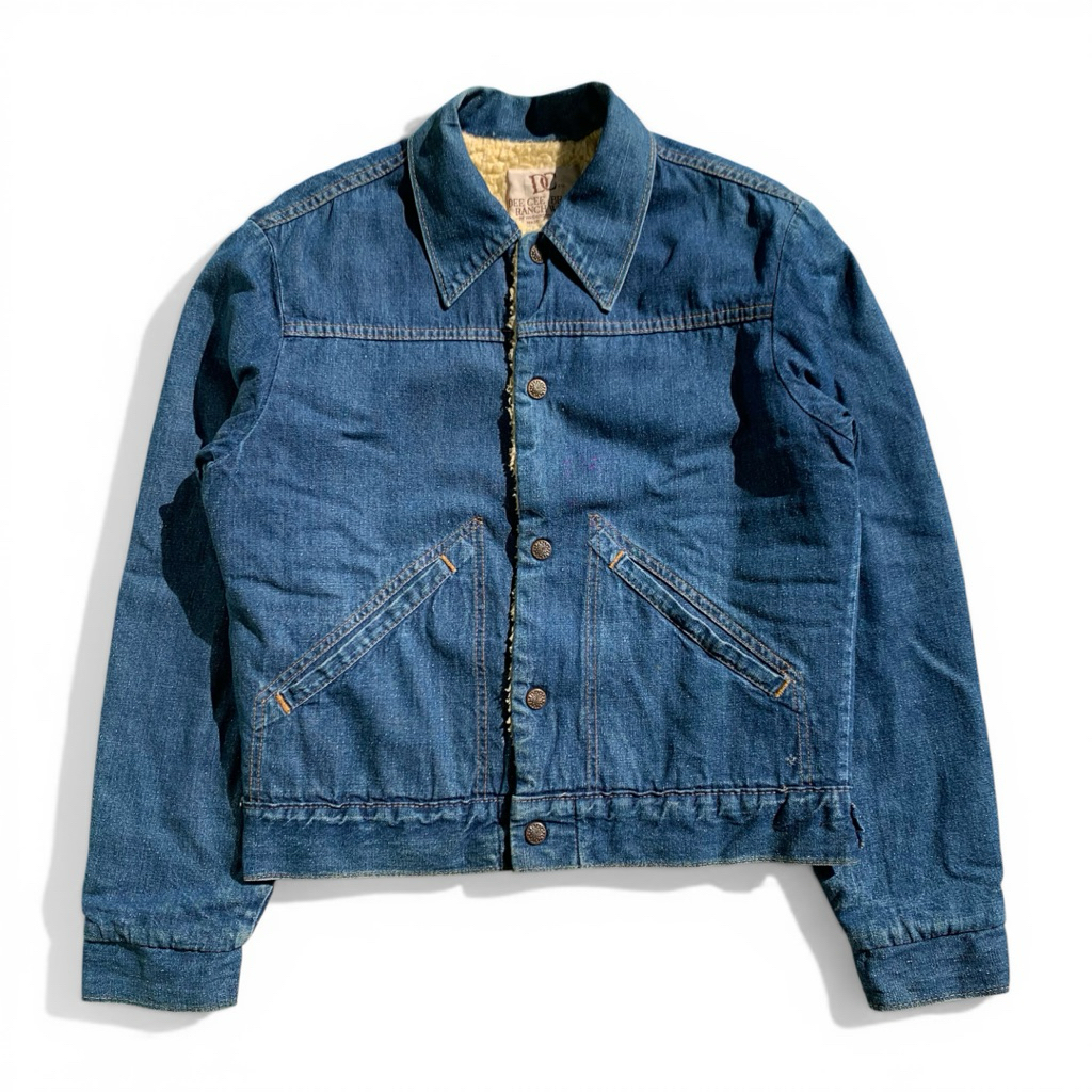 Vintage 70s Denim Jacket Cowboy Dee Cee. ไม่ใช่ประเภท 1 LVC Big E 101J Momotaro Full Count Iron Hear
