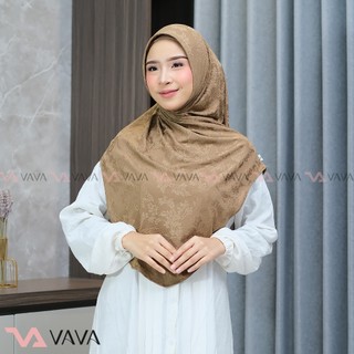 VAVA Hijab - Luna Jilbab Jisoo Jersey Jaguard Motif Timbul Terbaru
