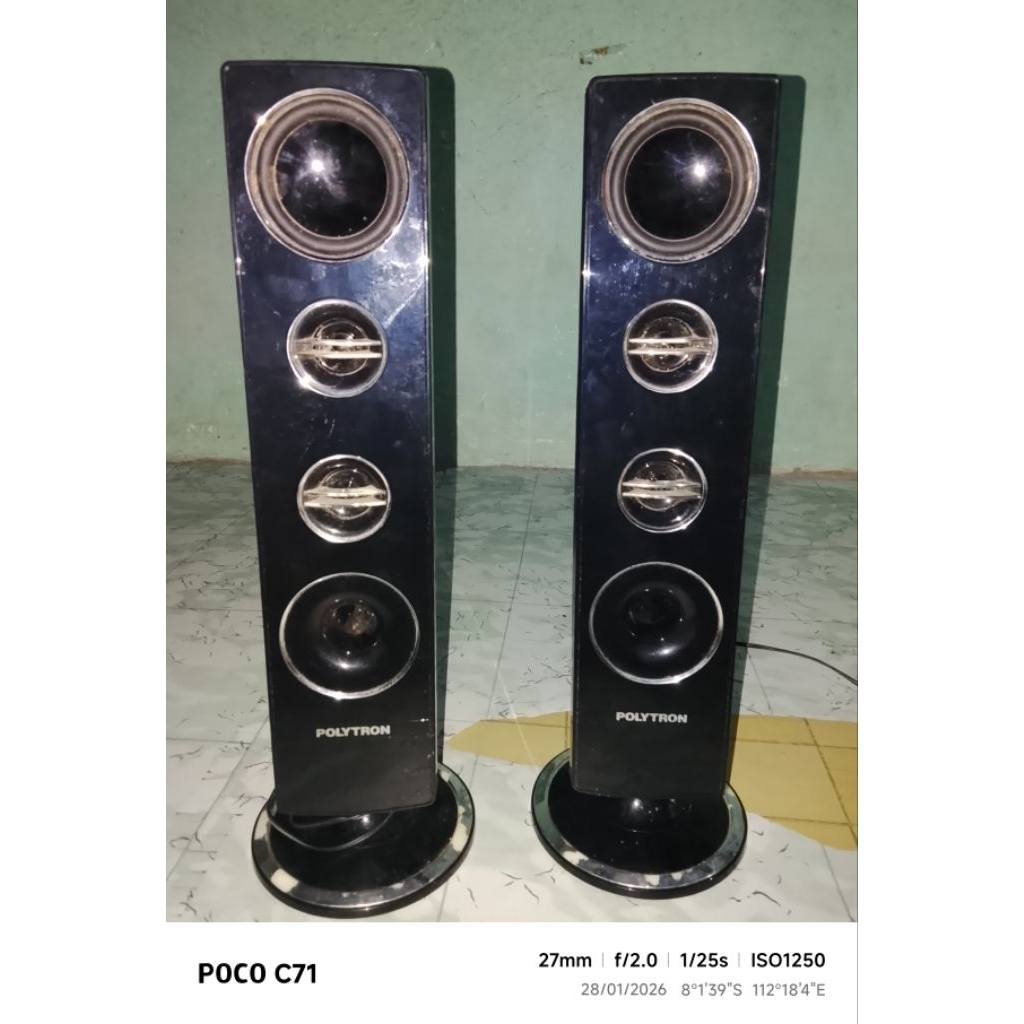 ลําโพง Polytron 24-32 นิ้ว led TV passive มือสอง