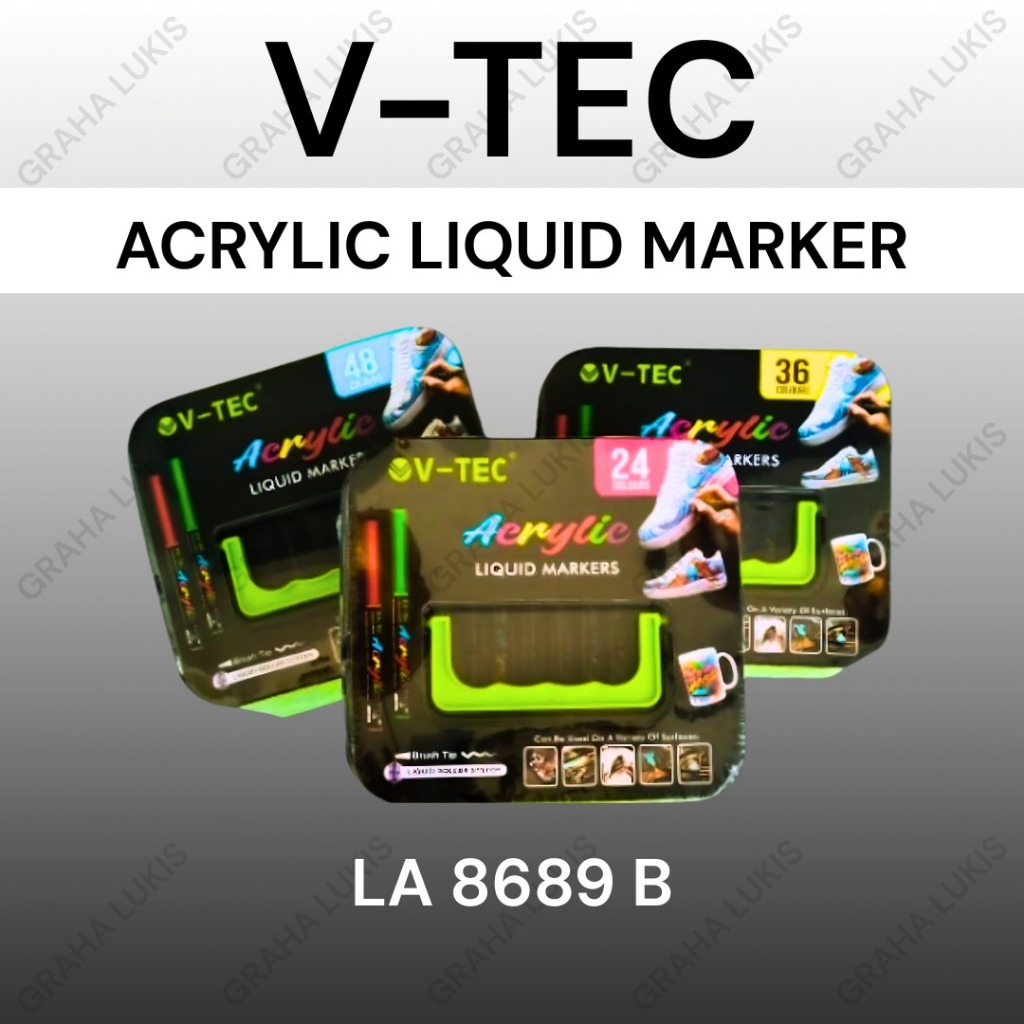 V-TEC ACRYLIC LIQUID MARKER SET - ACRYLIC LIQUID MARKER