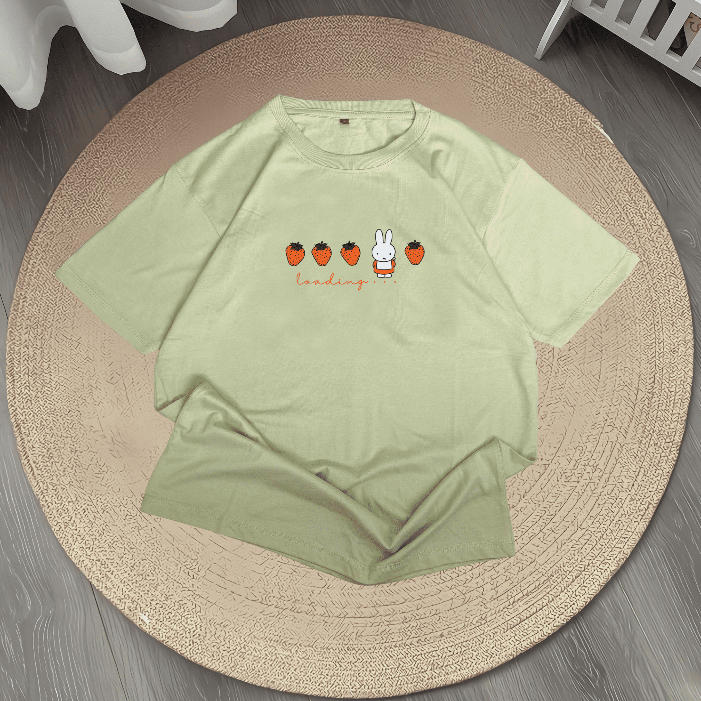 [TS-013] - เสื้อยืด Miffy Rabbit / Miffy Rabbit Loading - เสื้อยืดผ้าฝ้ายผู้หญิง Combed 20s