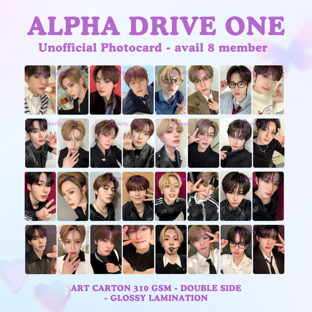 UNOFFICIAL Photocard Alpha Drive One / ALD1 EUPHORIA PC DRAW MAKESTAR BENEFIT LUCKY