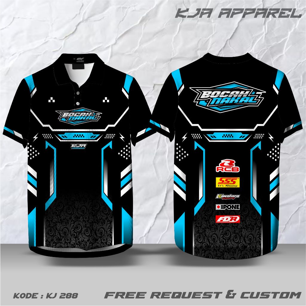 CUSTOM RACING JERSEY, REQUEST POLO COLLAR BUTTON V-NECK COLLAR O-NECK COLLAR, UNIT เสื้อยืด, FULLPRI