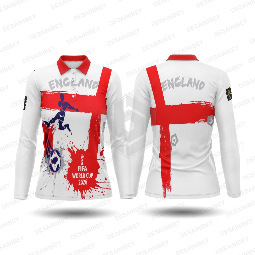 2026 England World Cup Womens Jersey / England Printing T-Shirt Art02