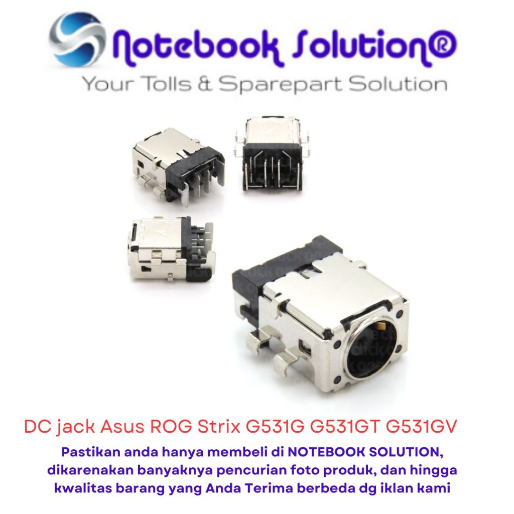 DC Jack เมนบอร์ด DC Jack Asus ROG Strix G531G G531GT G531GV G531GW.