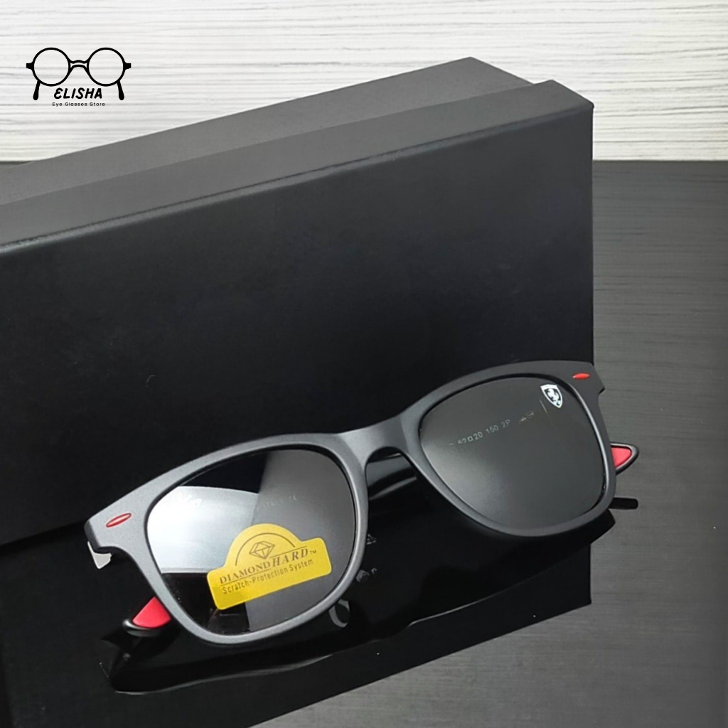 FERRARI 4195 MENS FASHION GLASSES เลนส์ป้องกันรังสียูวี UNISEX คุณภาพสูงระดับพรีเมียม