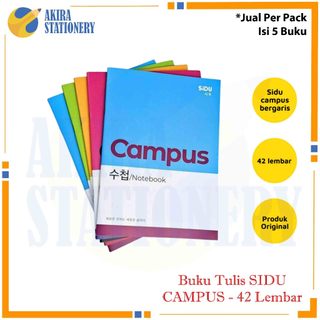 Buku Tulis SIDU MAXI 42 Lembar / Buku Sekolah SINAR DUNIA B5 Campus Ukuran Besar PAK (5 BUKU )