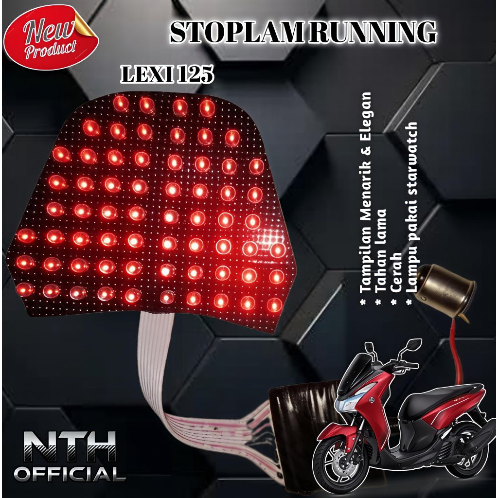 STOPLAM RUNNING LEXI 125 11 AUTOMATIC RUNNING MODE ไฟท้ายสําหรับรถจักรยานยนต์ Lexi 125