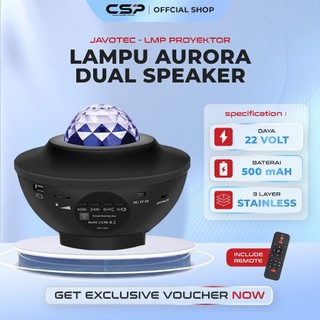 [CSP_MATSUKA] Lampu Proyektor Aurora Langit  Bulan Bintang 2in 1 Speaker Lampu Tidur
