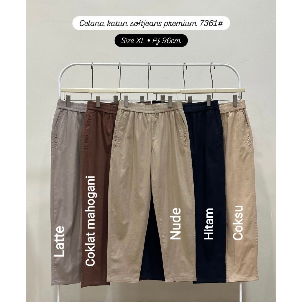 KATUN พรีเมี่ยมล่าสุด COOPER Soft Cotton jeans Pants รหัส 7361 XL 3XL 5XL 7XL