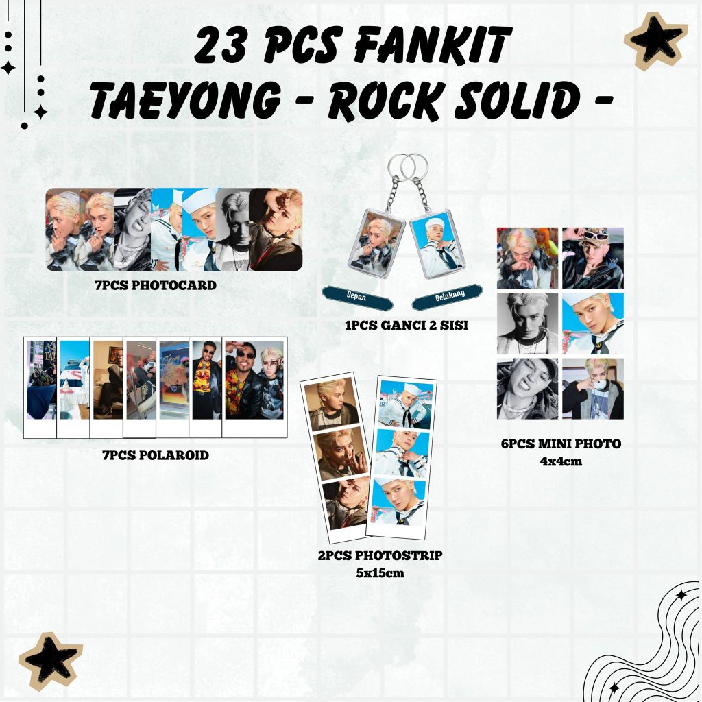 23PCS FANKIT TAYONG ROCK SOLID NCT