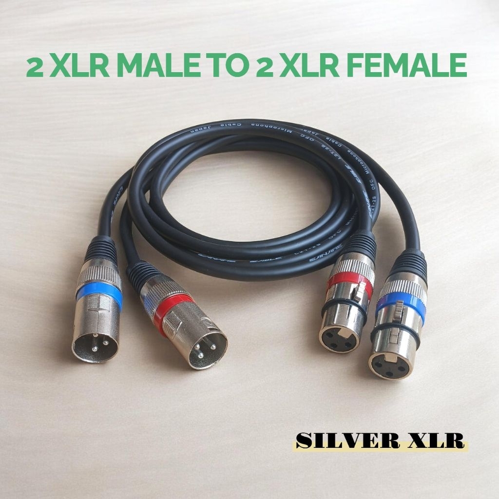 XLR Male to 2 XLR Female 2 Jack Cable Standard Japan Audio Cable