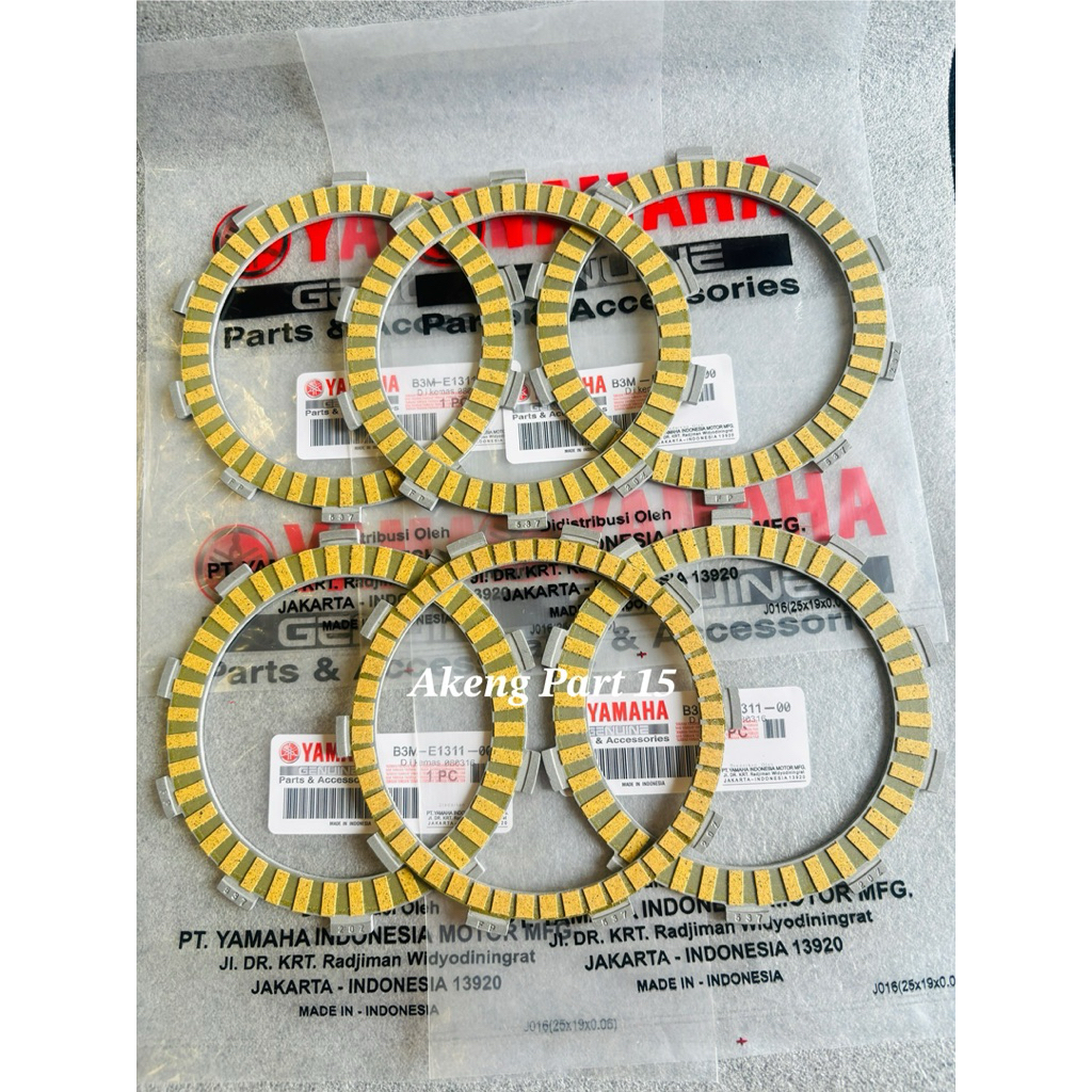 YAMAHA B3M CLUTCH PLATE YAMAHA WR155 WR 155 (เนื้อหา 6 ชิ้น-1 อัน) RACING