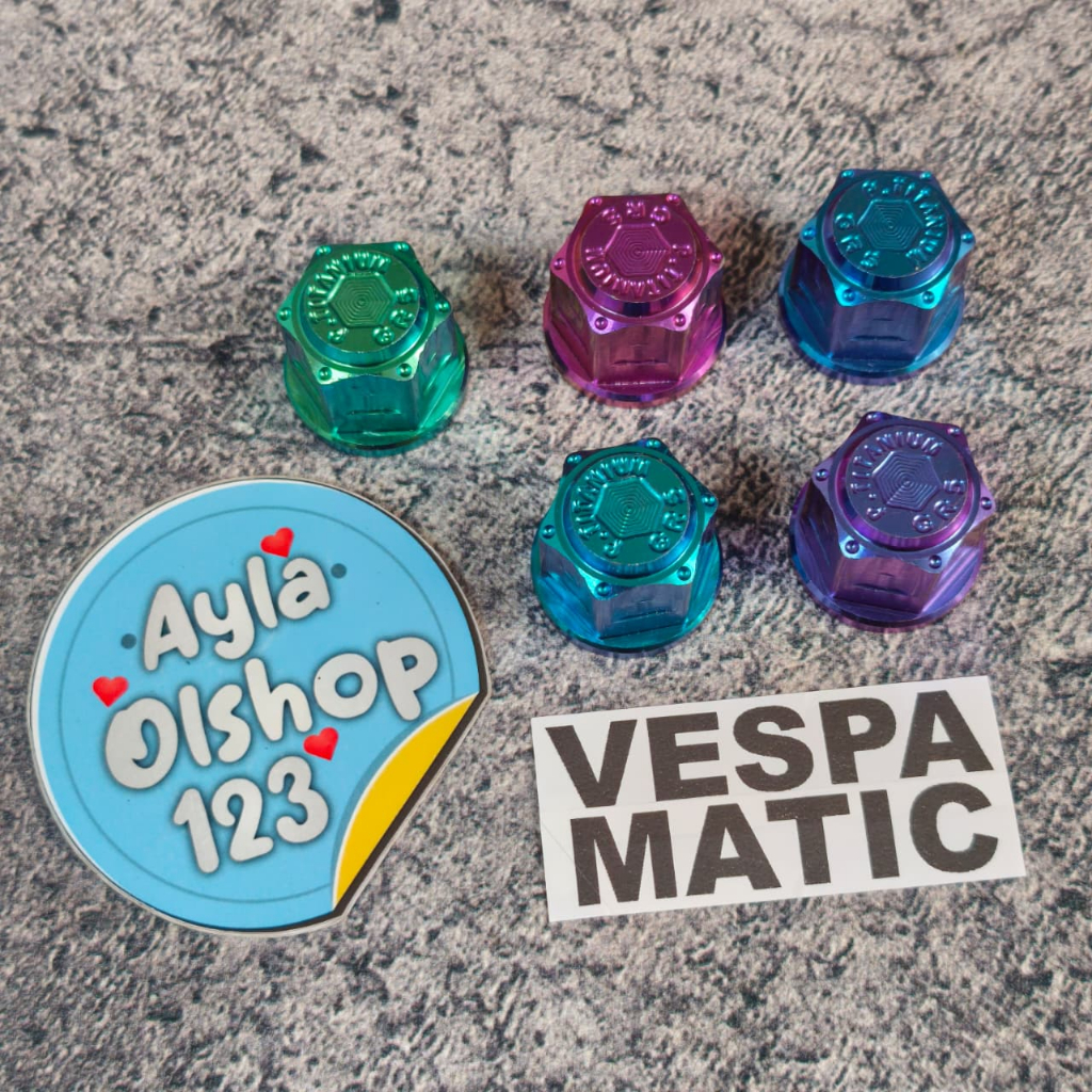 ล้อ Dop ไทเทเนียมล้อหลัง vespa matic vespa sprint vespa primavera vespa lx vespa gts ไทเทเนียม vespa