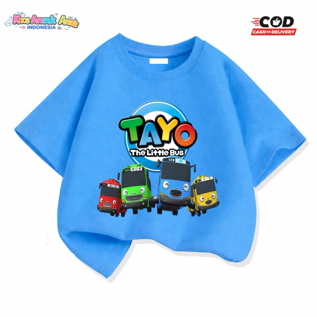 เสื้อยืดเด็ก Unisex 2-10 Years Old with Tayo Motif