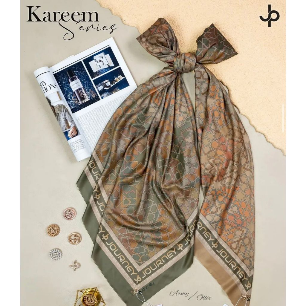 (บรรจุภัณฑ์) SQUARE JOURNEY KAREEM SERIES VUAL JOURNEY MOTIF KW HIJAB VOAL JOURNEY MOTIF