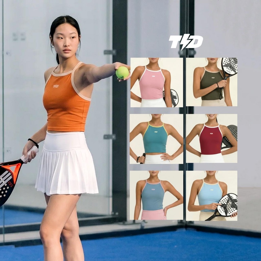 TDACTIVE Padel Outfit ผู้หญิง Camisole Tank Drifit "สองสี" | ของสะสม1