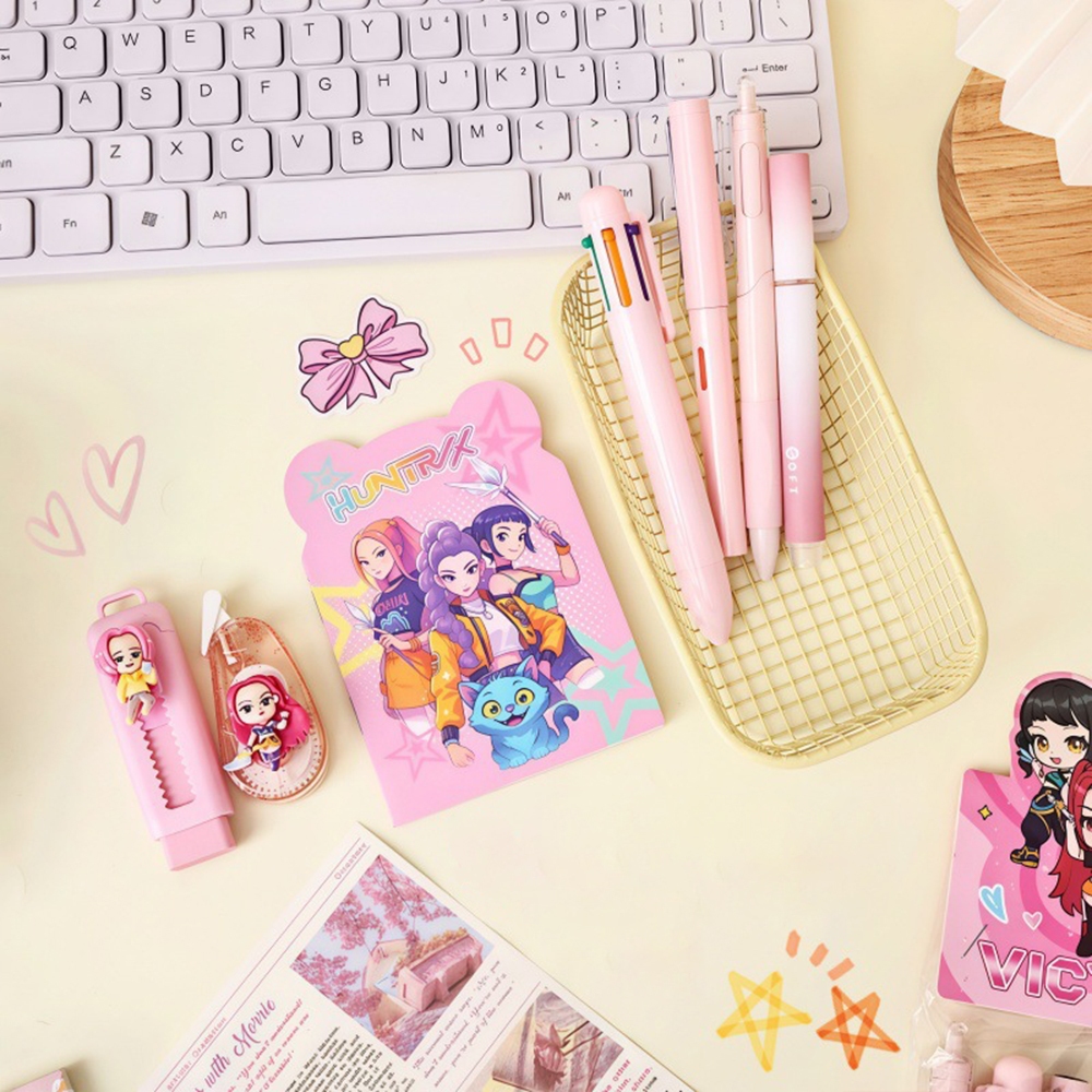 KFS - ชุดเครื่องเขียน 6 in 1 ของขวัญครบชุดโรงเรียนน่ารัก ATK Sanrio Book Stabilo With Eraser ปากกาดิ