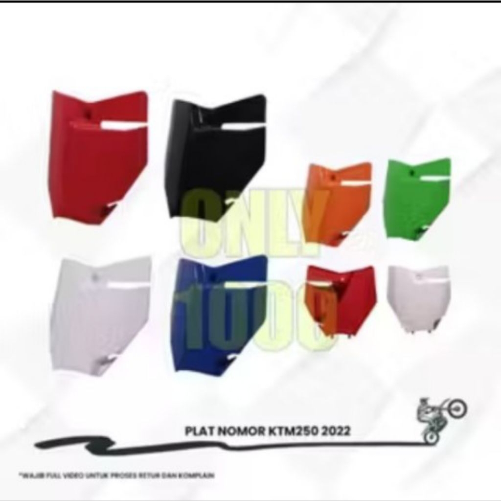 KTM250 2022 NUMBER PLATE KTM250/22 NUMBER PLATE KTM 250 2022 STAR PLATE KTM250/22 ฝาครอบด้านหน้า