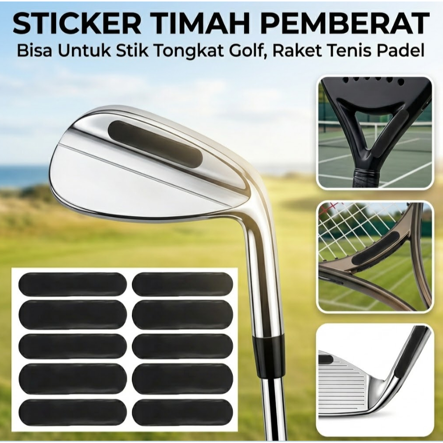 Lead Sticker Weights Lead Tape Weight Gain Golf Stick Racket Tennis Padel Balance Weight Premium