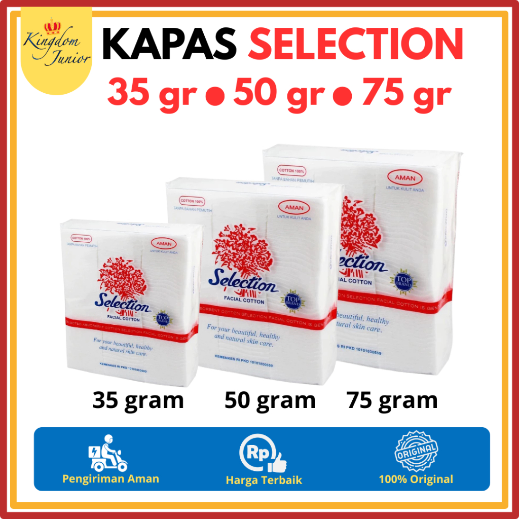 Beauty Cotton Selection 35gr/50gr/75gr | การเลือก Facial Cotton