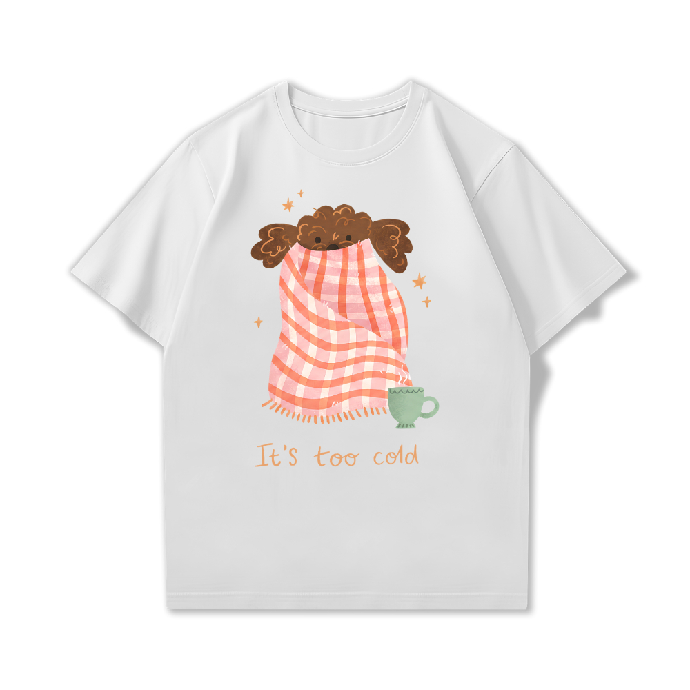 Lover Shop เสื้อยืดผู้ชายและผู้หญิง Tops DOG BLANKET Oversize Jumbo Short Sleeve