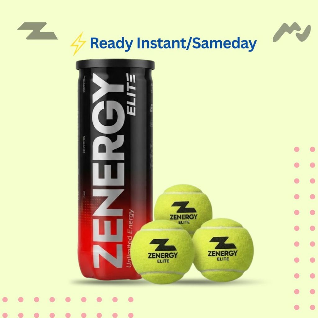 Padel ZENERGY Elite Premium Padel Ball เนื้อหาดั้งเดิม 3 ชิ้น