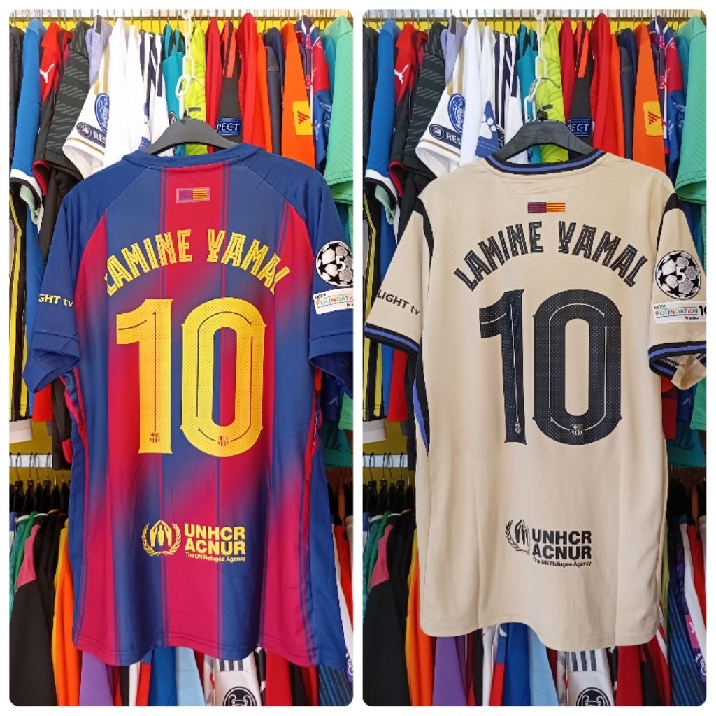 GO FCB LAMINE YAMAL 10 เสื้อฟุตบอล