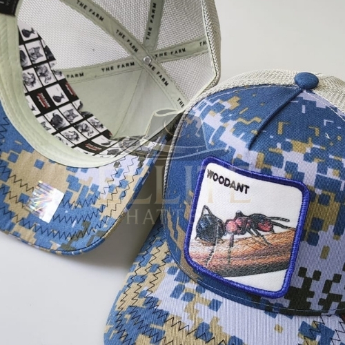 Woodant Blue Panel BaseBall Cap