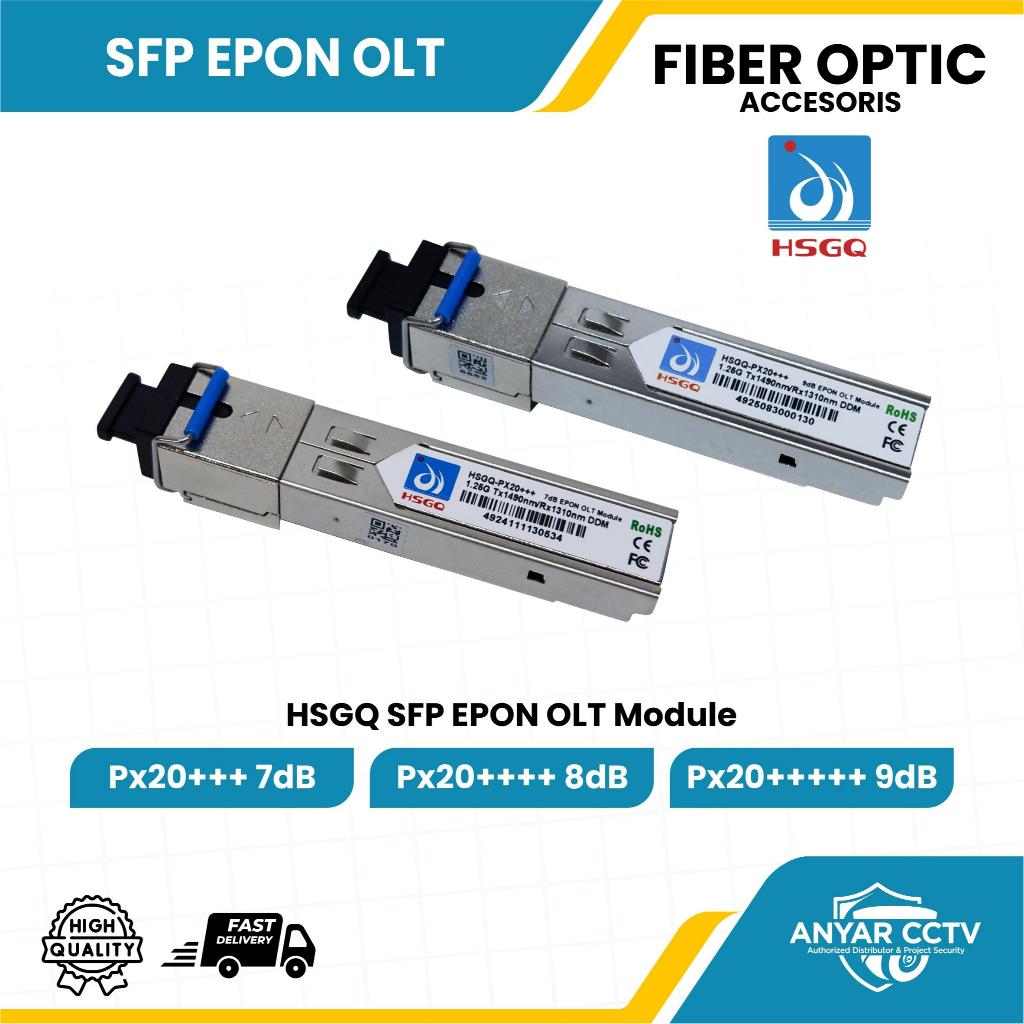 HSGQ SFP EPON OLT PX20+++ 7-9dBm 1.25Gbps 20KM ตัวรับส่งสัญญาณ