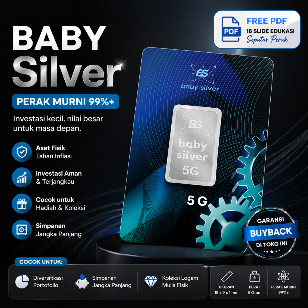 Baby Silver แท่งเงินแท้ 99% 5 กรัม ฟรี PDF