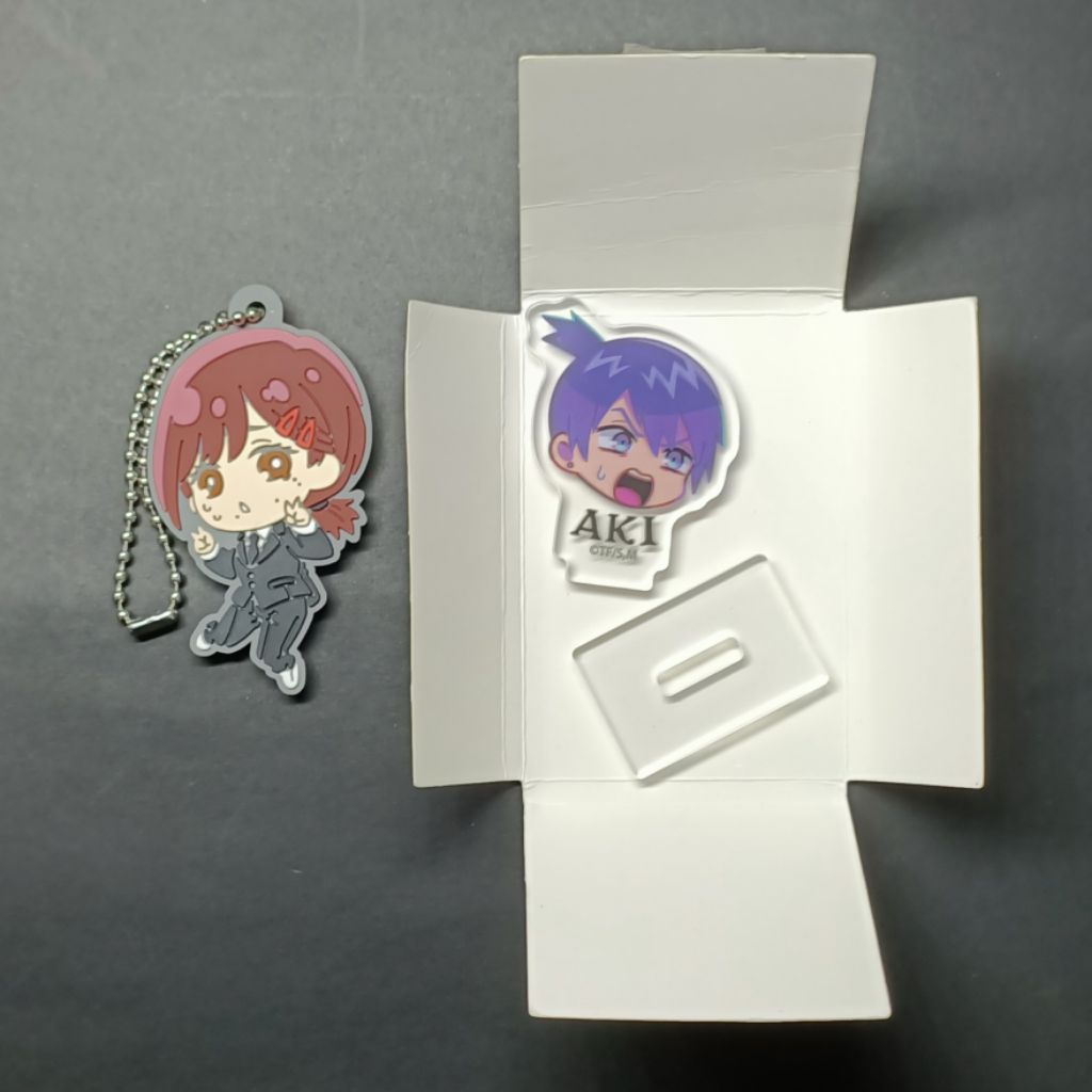 [OFFICIAL] พวงกุญแจยาง Chainsaw Man Mini Standee Acrylic - Aki Hayakawa, Kobeni