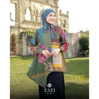 ZAZI - HARMONIA, Tunik Wanita Printing Ready to Wear Untuk Acara Formal atau Non Formal