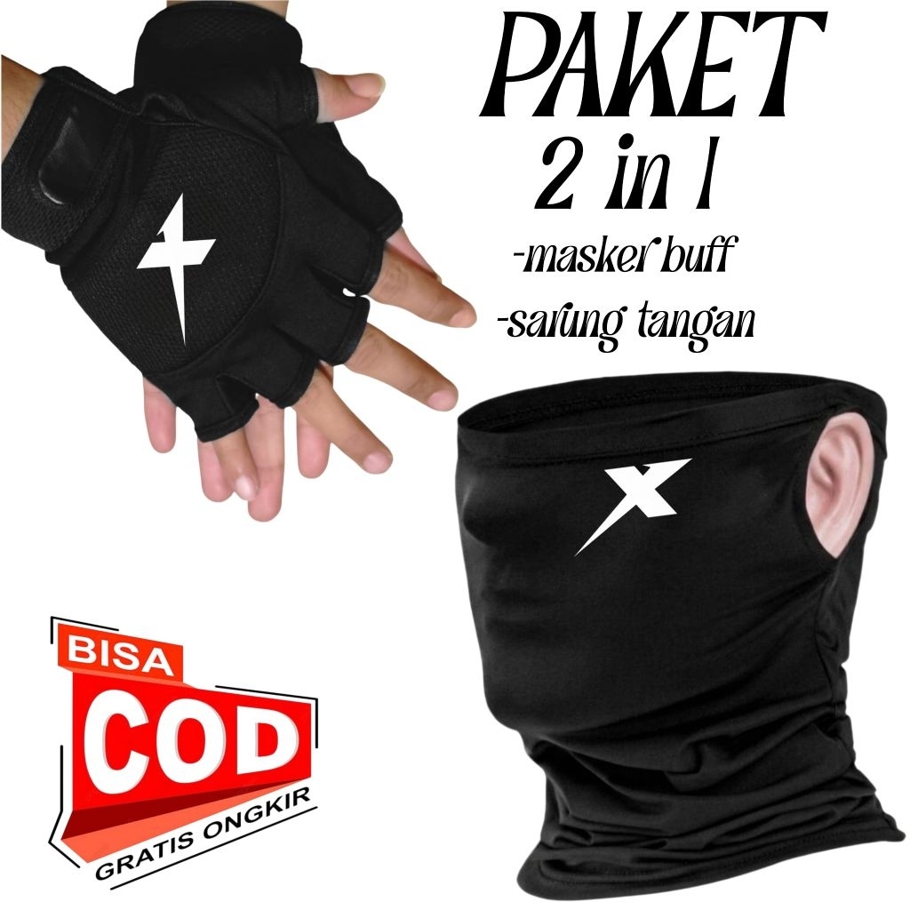 BUFF MASK AND BLACK BAFF MASK SAVING PACKAGE ANTI-UV