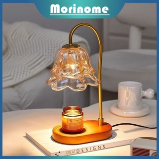 [Garansi&COD] Lampu lilin aromaterapi lampu meja aromaterapi dalam ruangan marmer Eropa romantis lampu hias Lampu dekorasi bentuk bunga hadiah unik ulang tahun YMOC
