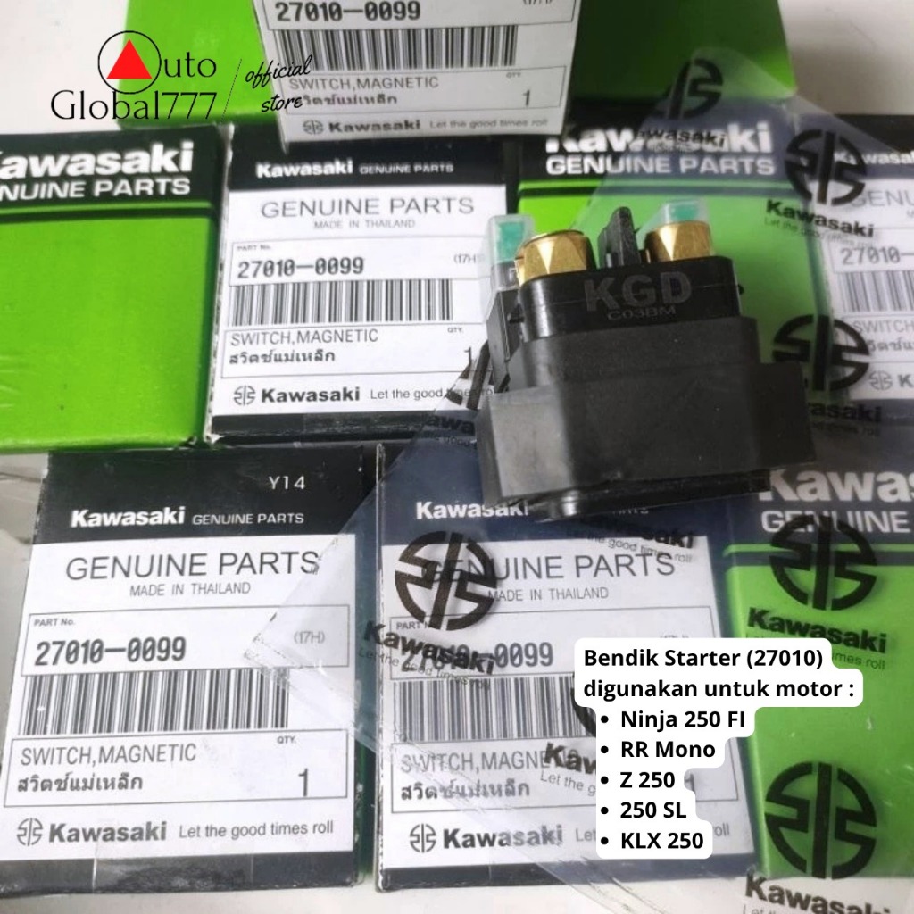 สตาร์ทเตอร์ Bendik Ninja 250 FI RR Mono Z 250 KLX 250 SL KGP 27010-0099