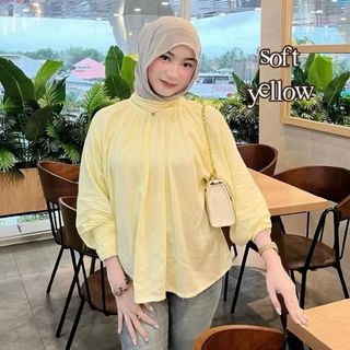CAYZ- Leya Blouse Atasan Wanita Batwing Rayon Premium Adem Halus Baju Atasan Wanita Lebaran