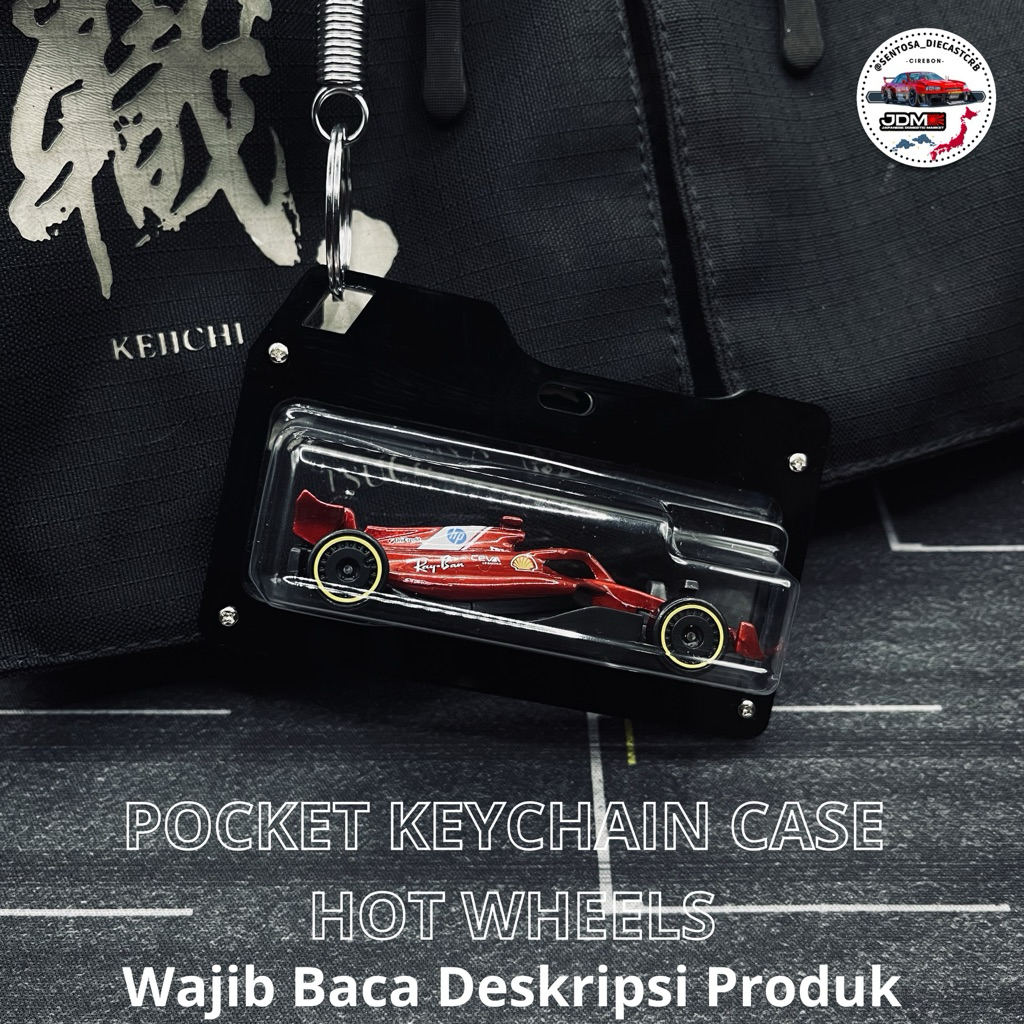 GANTUNGAN Hot Wheels Pocket Keychain Case – พวงกุญแจ Hot Wheels อะคริลิคระดับพรีเมี่ยมพิเศษ