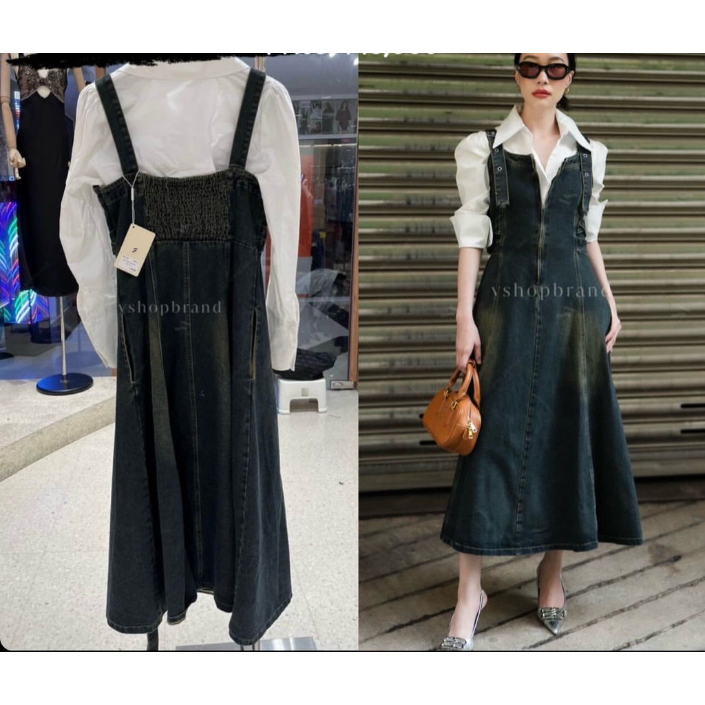 ใหม่! VSHOPBRAND DENIM DRESS SET