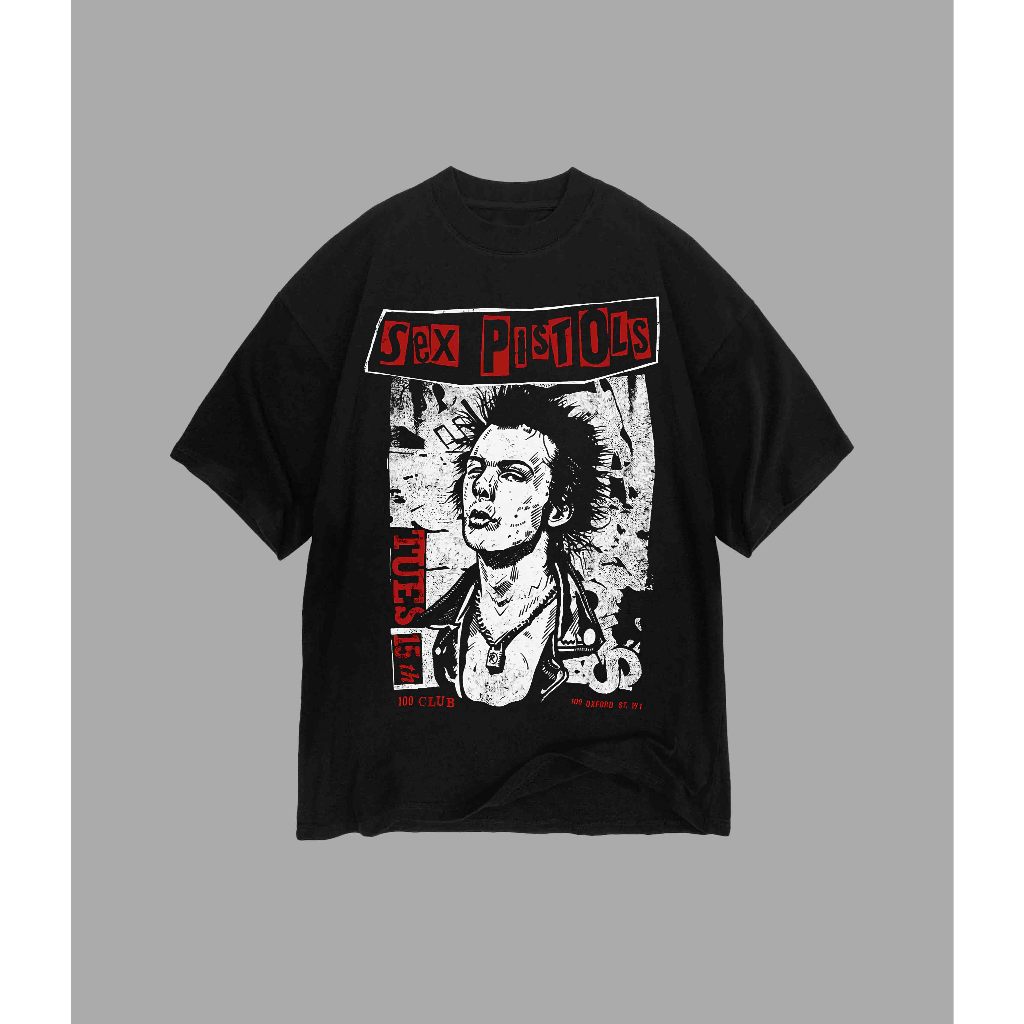 ขายเสื้อยืดวง Sex Pistols - Tour 100 Club | เสื้อยืด Sex Pistols - Tour 100 Club
