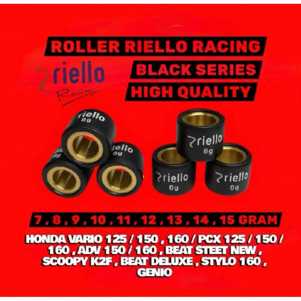 ROLLER RACING RIELLO VARIO 125-150 PCX 150 PCX 160 ADV 150-160 STYLO 160 VARIO 160 จาก 7GRAM 8GRAM 9