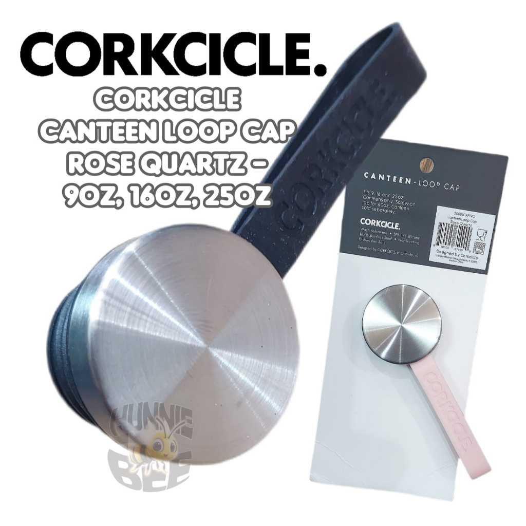 CORKCICLE Canteen Loop Cap Rose Quartz - 9oz, 16oz, 25oz