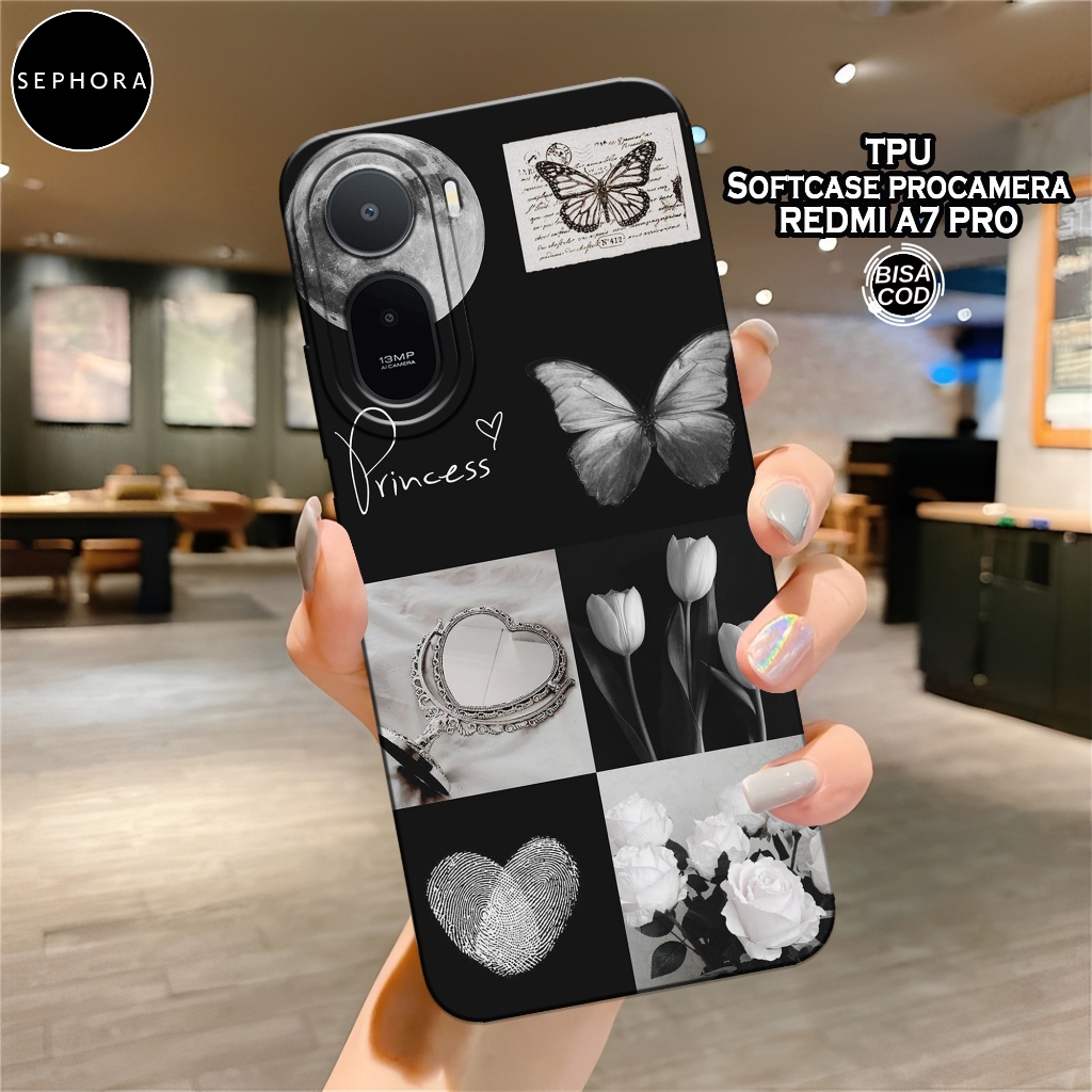 เคส HP ล่าสุด Redmi A7 Pro 2026 - เคสแฟชั่น Aesthetic - Softcase Redmi A7 Pro 2026 - เคสกล้อง Pro - 