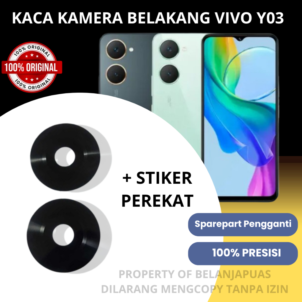 อะไหล่เลนส์กระจกเปลี่ยนกล้องหลัง VIVO Y03 / VIVO Y03T