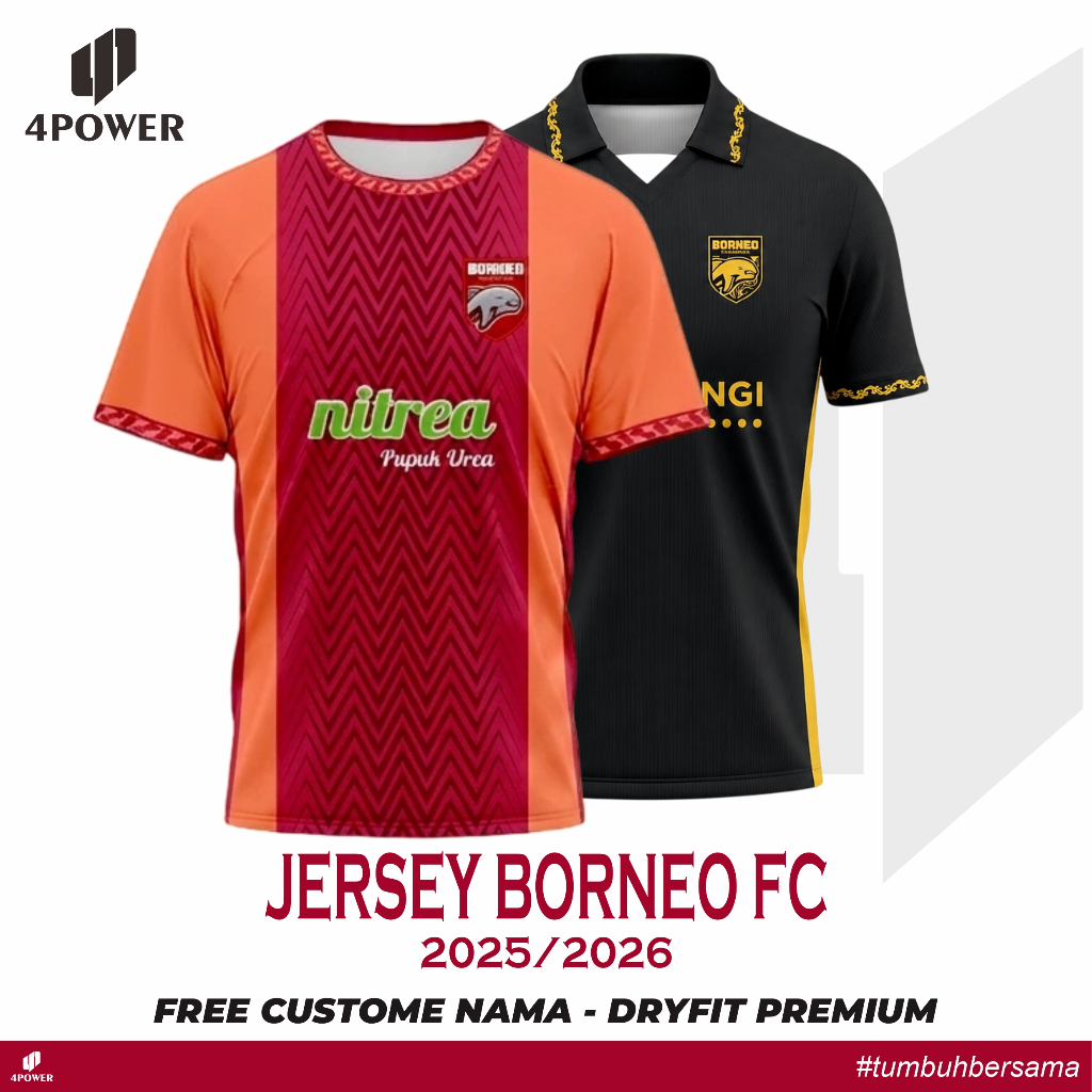 ใหม่ล่าสุด BORNEO FC 2025/2026 JERSEY - เสื้อยืด BORNEO FC PUSAMANIA ใหม่