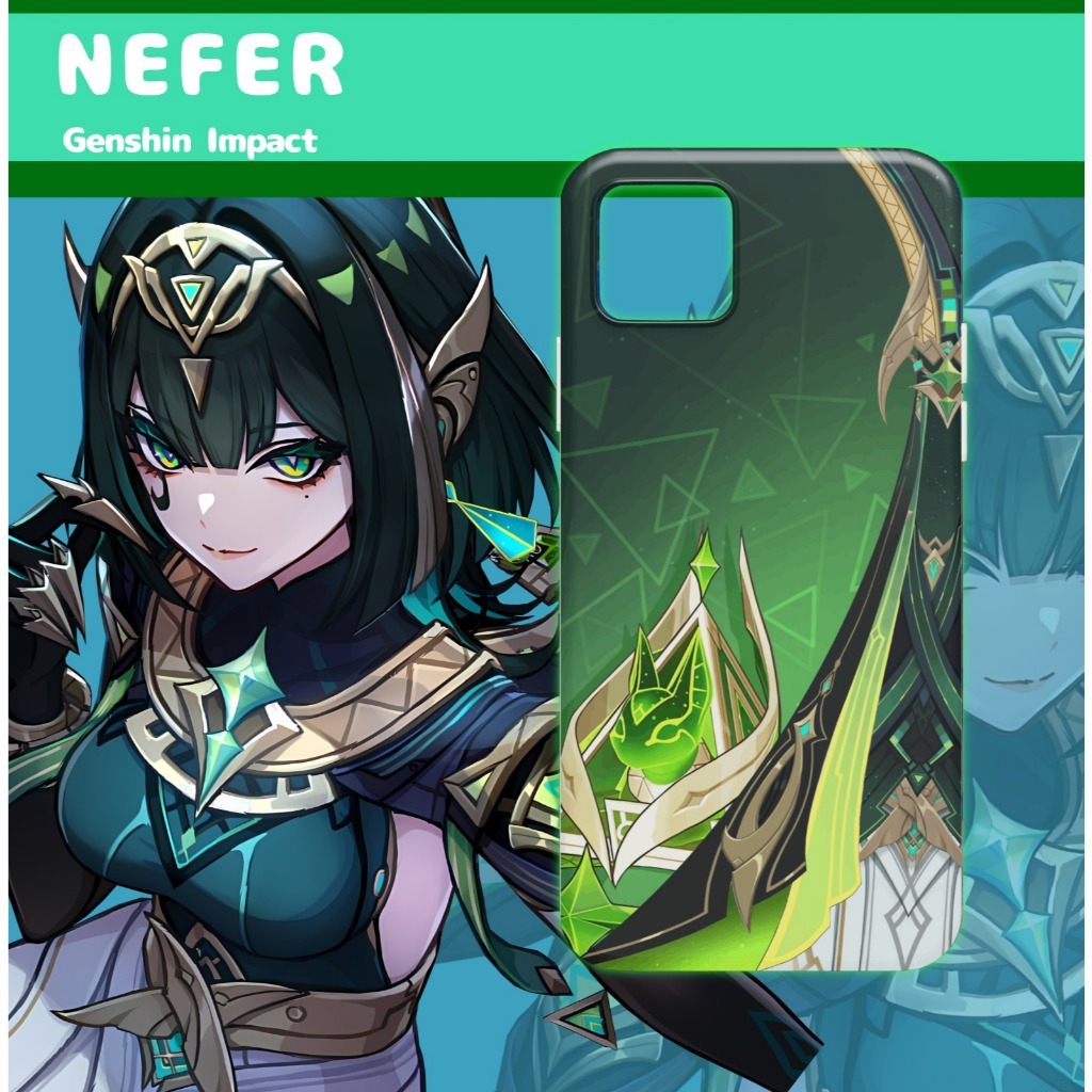 เคสโทรศัพท์ HP Nefer Genshin Impact Motif: Nefer Casing Motif โทรศัพท์มือถือทุกประเภท